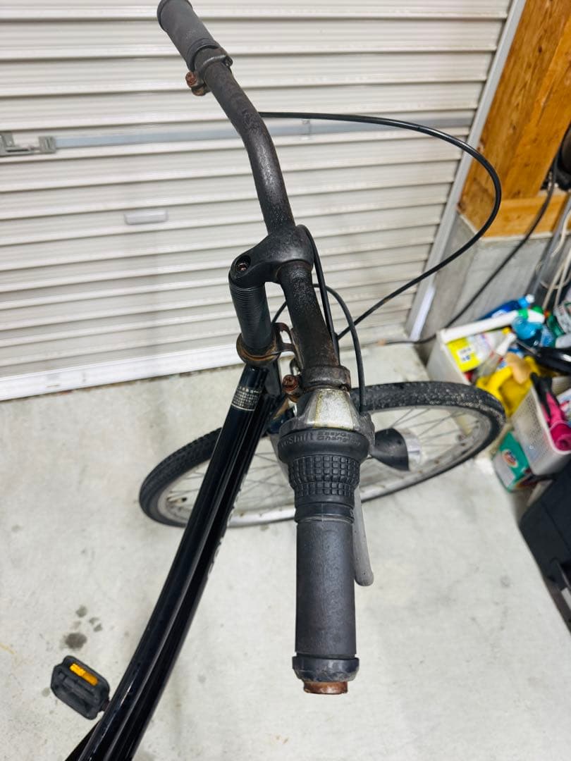 福岡発　COLORS ブラック 自転車 外装6段 軽量 通学 通勤 家庭用