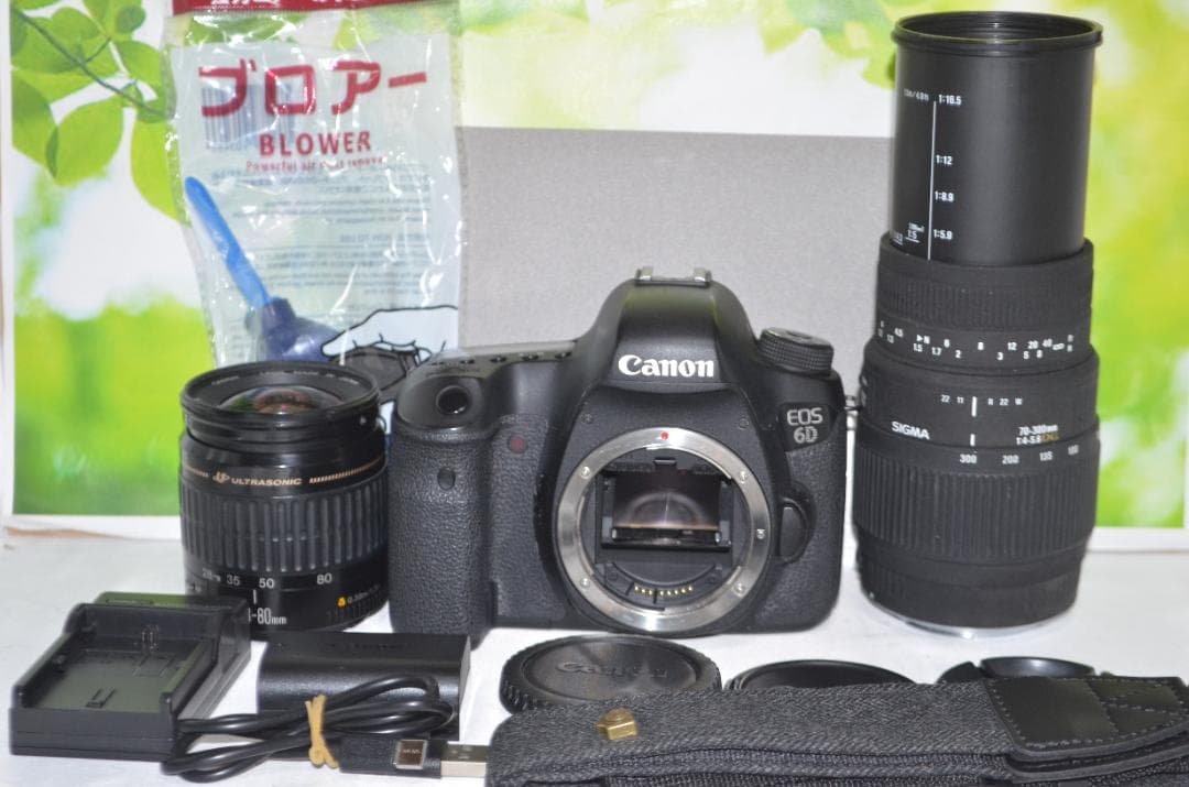 フルサイズセンサーで超高画質♪キヤノン EOS 6D ダブルズームキット♡