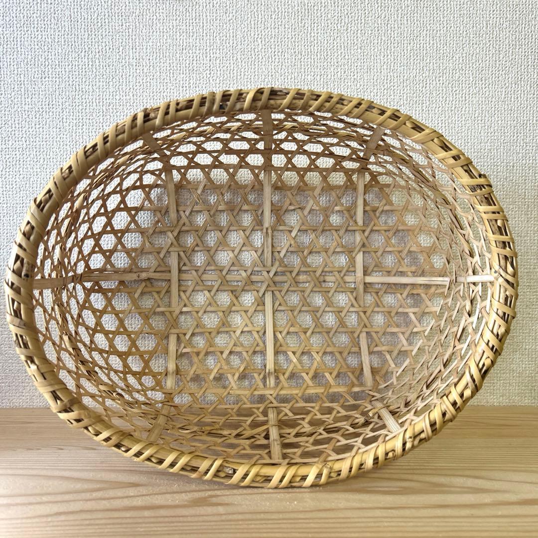 青森県 根曲竹 収納かご