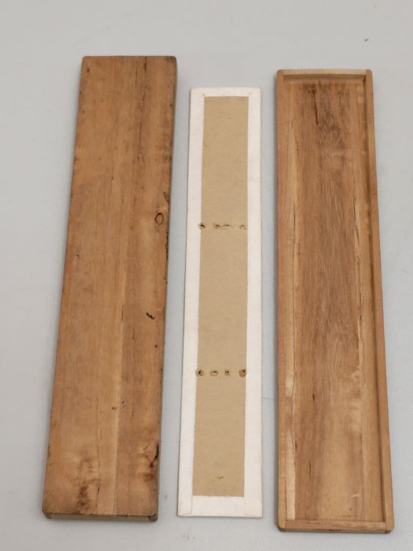 D010 肥後象嵌 光助作 熊本城瓦釘型 御火箸 茶道具 共箱に朱印あり 骨董