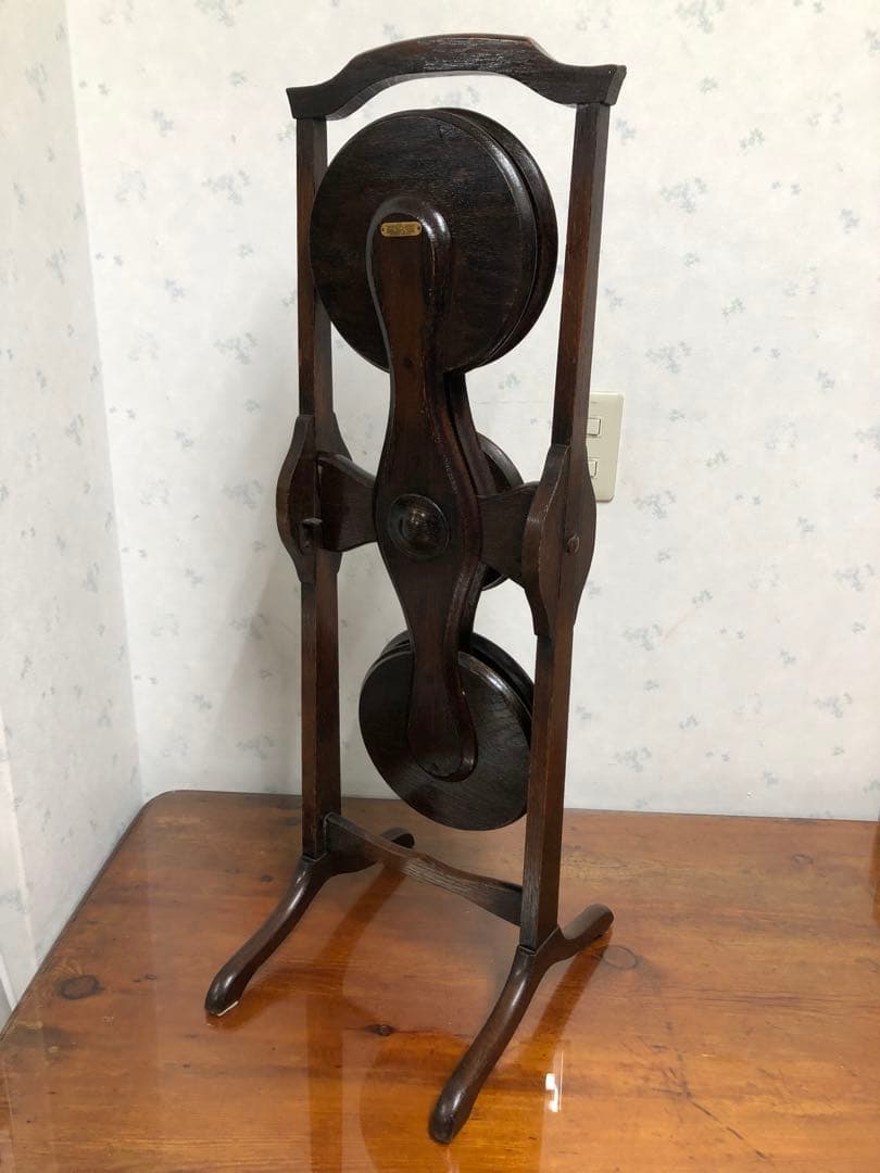 MONOPLANE イギリス製アンティーク 折りたたみケーキスタンド 木製