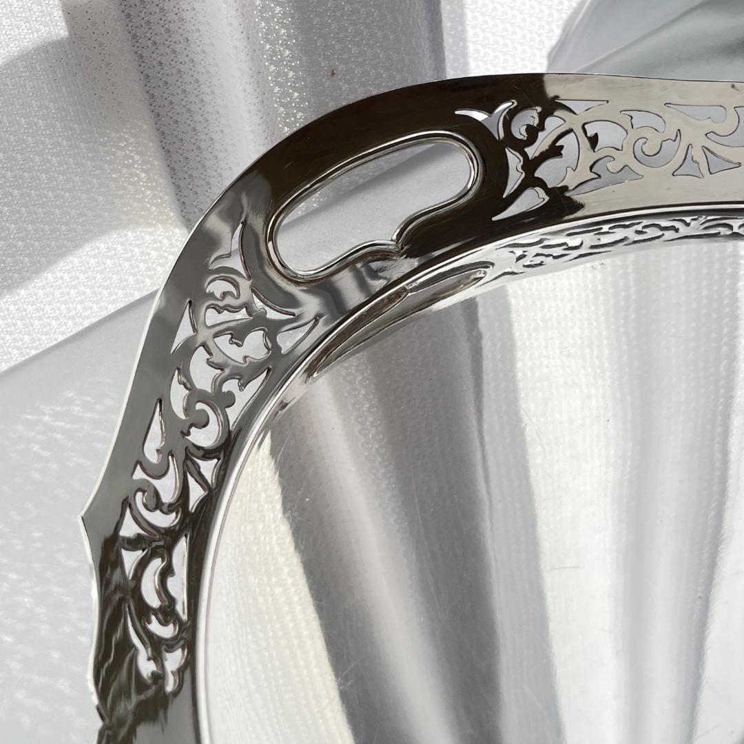 【e Heath & Co】 アールヌーボー 透かしのトレー 46cm