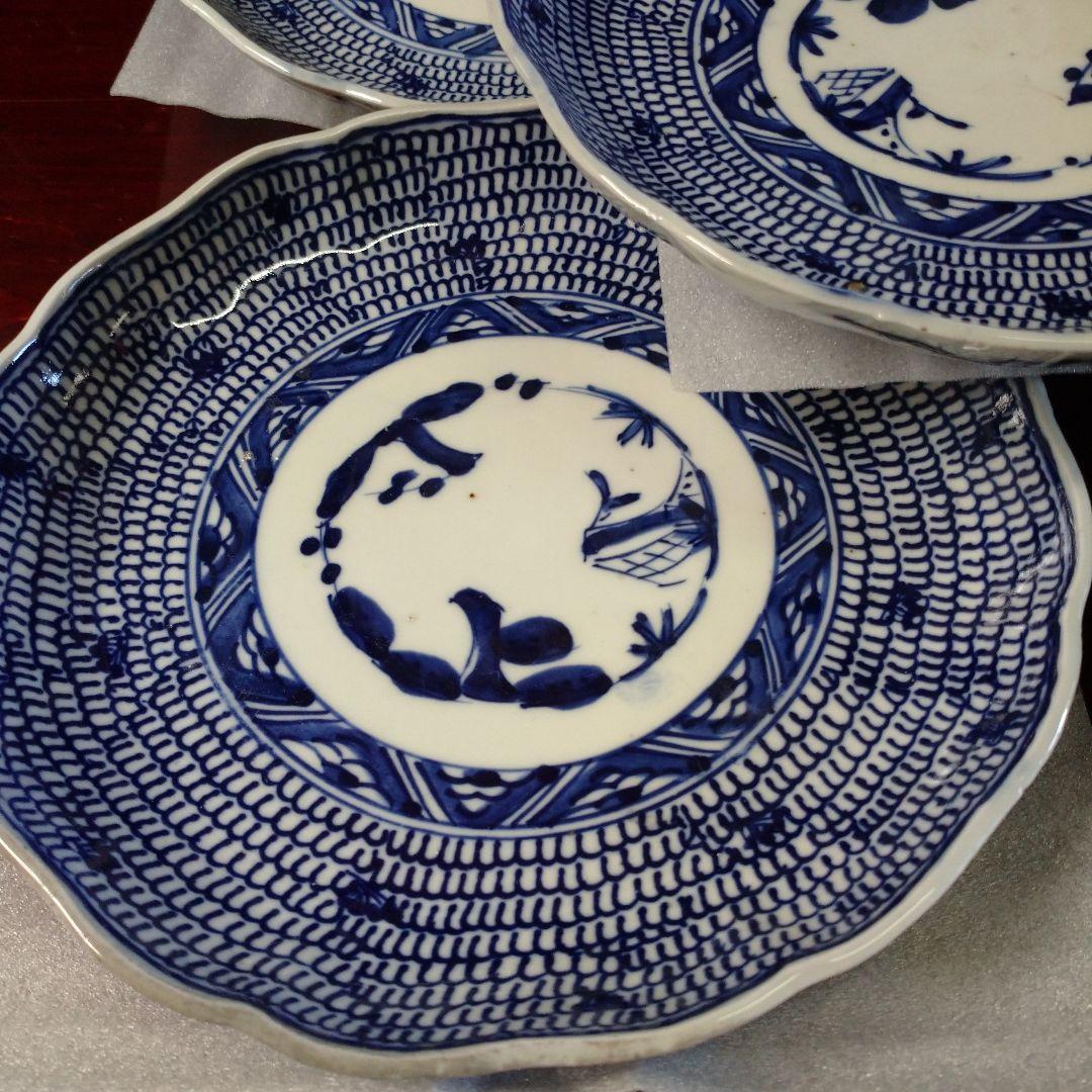 古道具 和食器 春寒皿セット