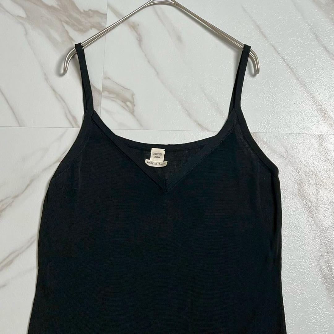 極美品 HERMES エルメス キャミソール ベスト タンクトップ イタリア製