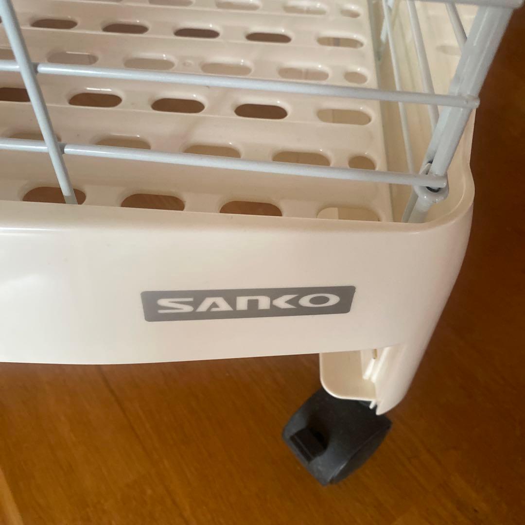 サンコー　うさぎケージ 80 キャスター付き　ホワイトケージ　かじり棒付き