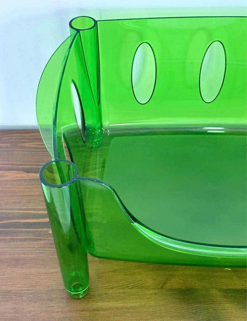 グッチーニ　アクリルラック　スタッキングバスケット　スペースエイジ　イタリア