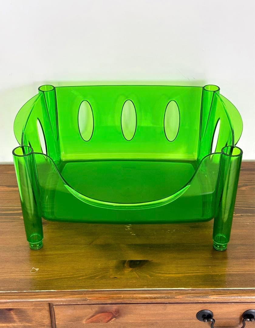 グッチーニ　アクリルラック　スタッキングバスケット　スペースエイジ　イタリア