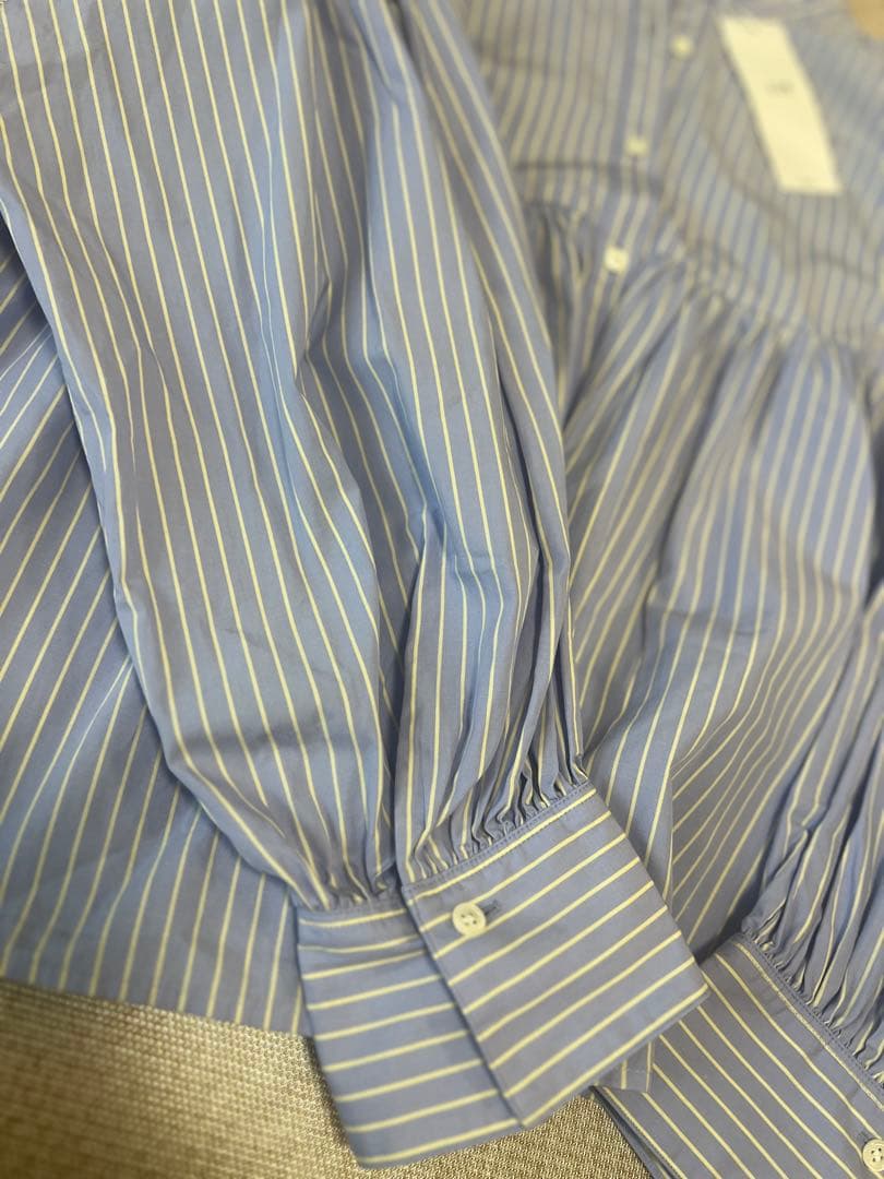 23区新品未使用洗えるCANCLINI ギャザー フレア ブラウスサイズ38