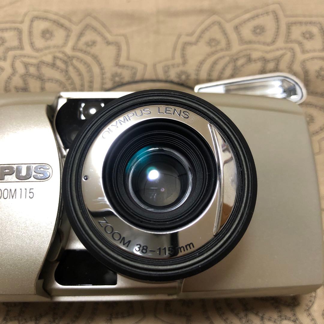美品 OLYMPUS μ ZOOM 115 電池付 コンパクトフィルムカメラ