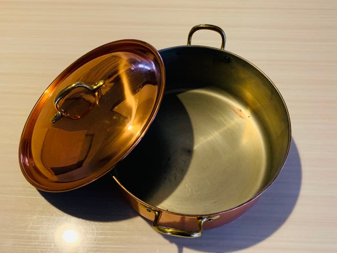 ★TAGUS ターガス 両手鍋 20cm 銅鍋 煮込鍋 調理器具 未使用★