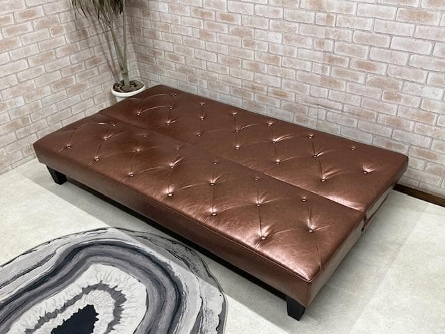 ソファーベッド　ソファ　バイキャスト　DBR　新品　大特価