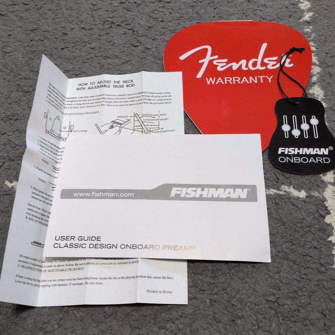 【美品】Fender アコースティックベース CB-60SCE Natural