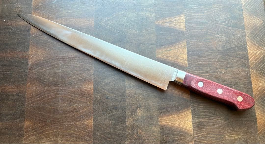 月山義高作　INOX ステンレス　筋引　270mm 包丁　全鋼　洋包丁