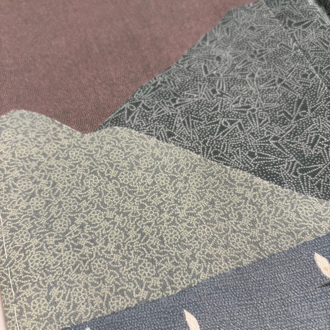 l*o様 作家物 江戸小紋 鮫小紋 紋無し 船 唐草 付下げ 正絹 AK-495