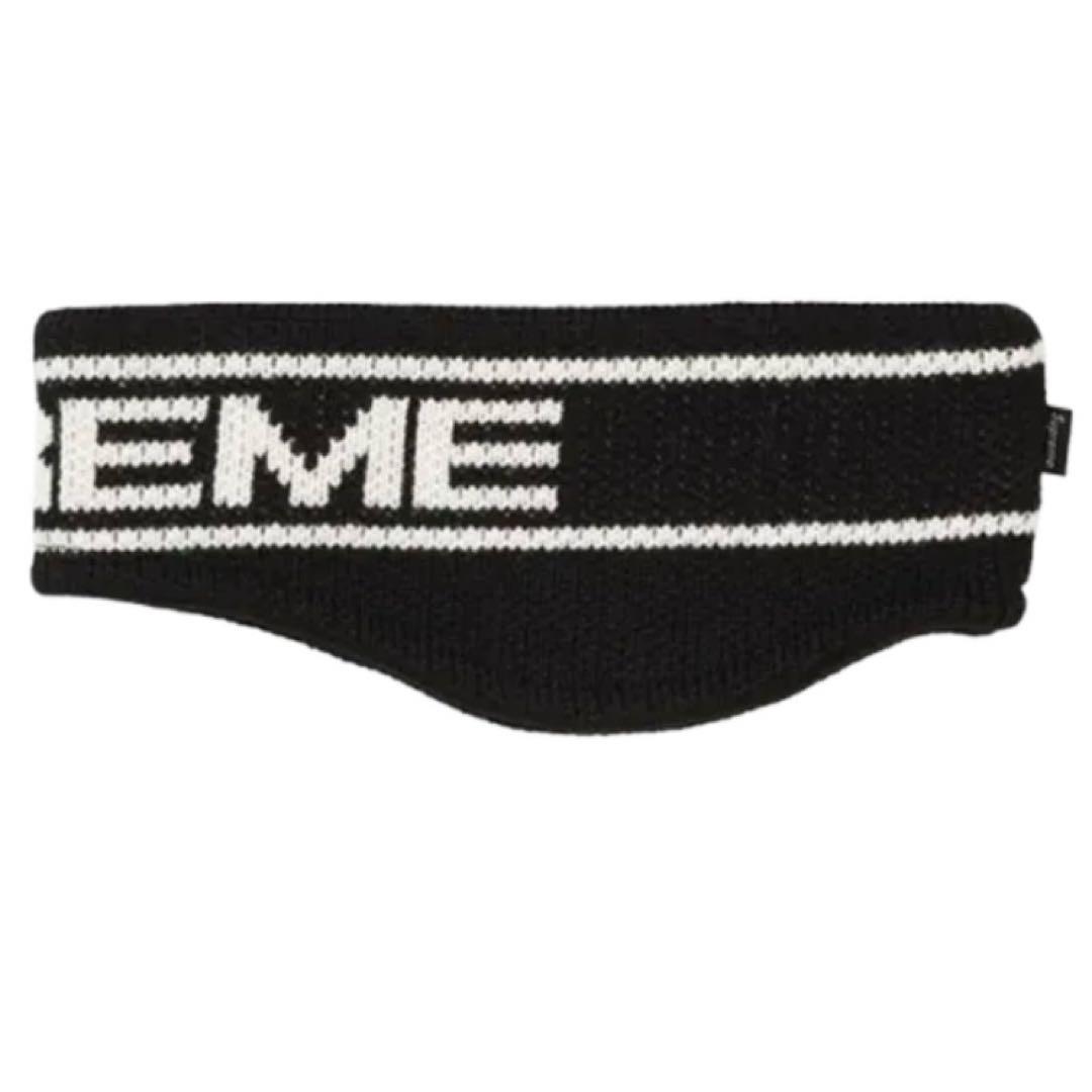 小物 Supreme Contrast Logo Headband Black