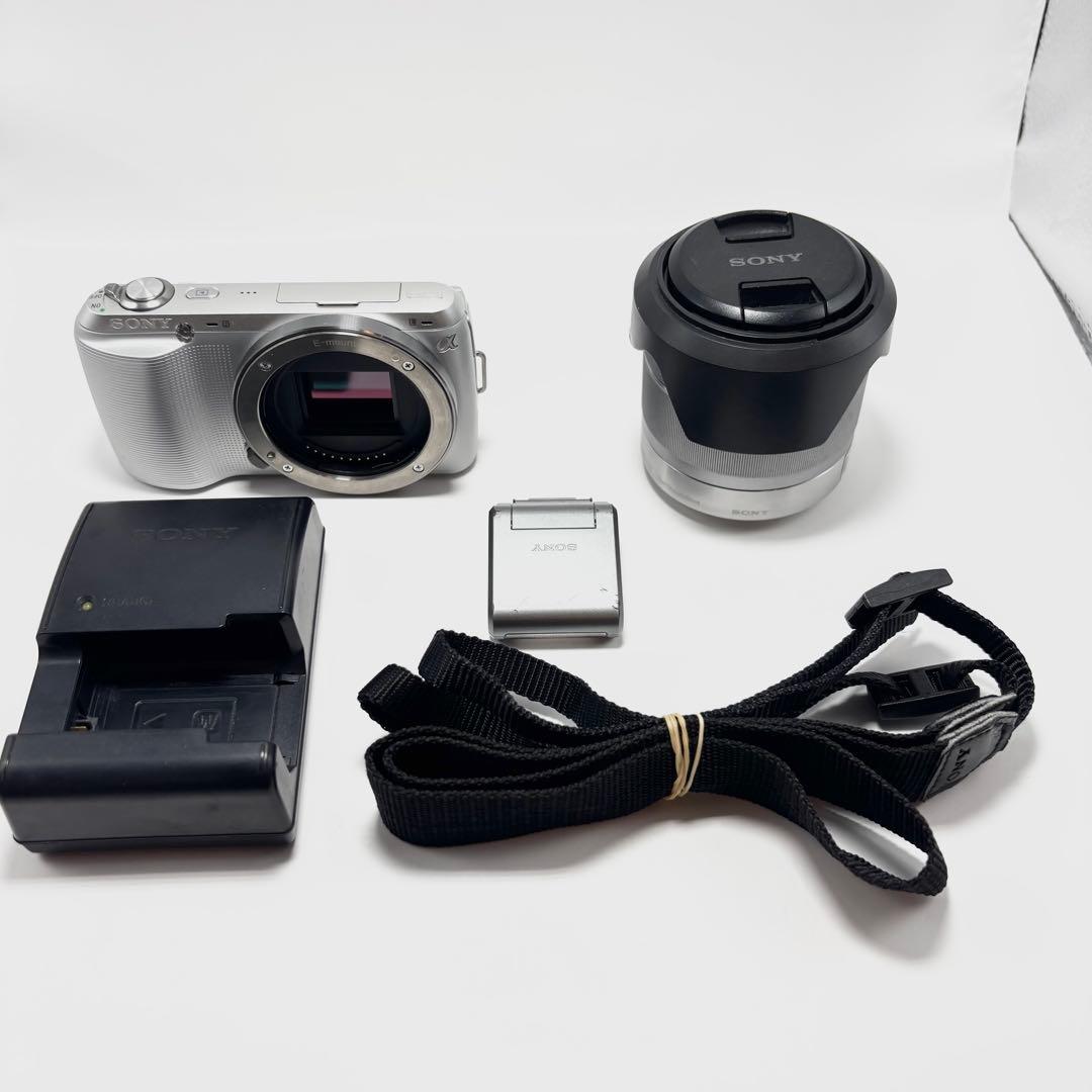 【週末値下げ】 SONY α NEX-C3 シルバー レンズキット ミラーレス