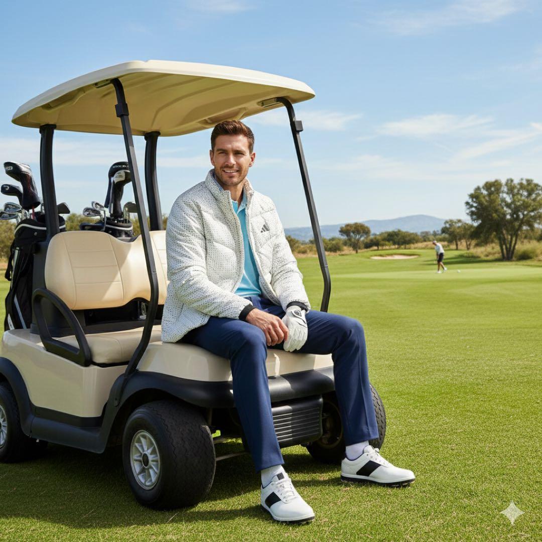 ⭐︎冬物限定SALE【新品タグ付】アディダスゴルフ フルジップジャケット Lサイズ