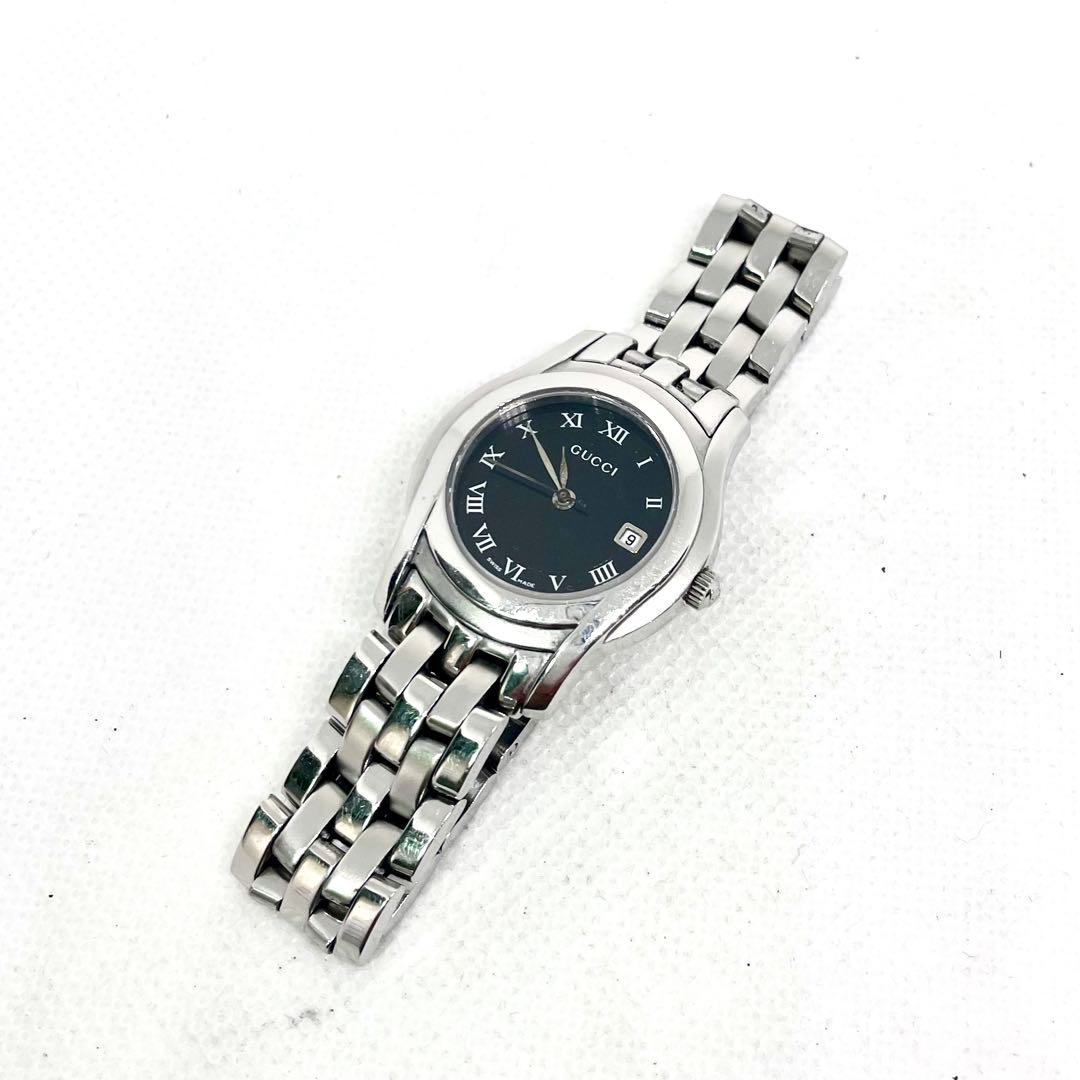 稼働　GUCCI 5500L外装超音波洗浄、クリーニング済　電池交換済