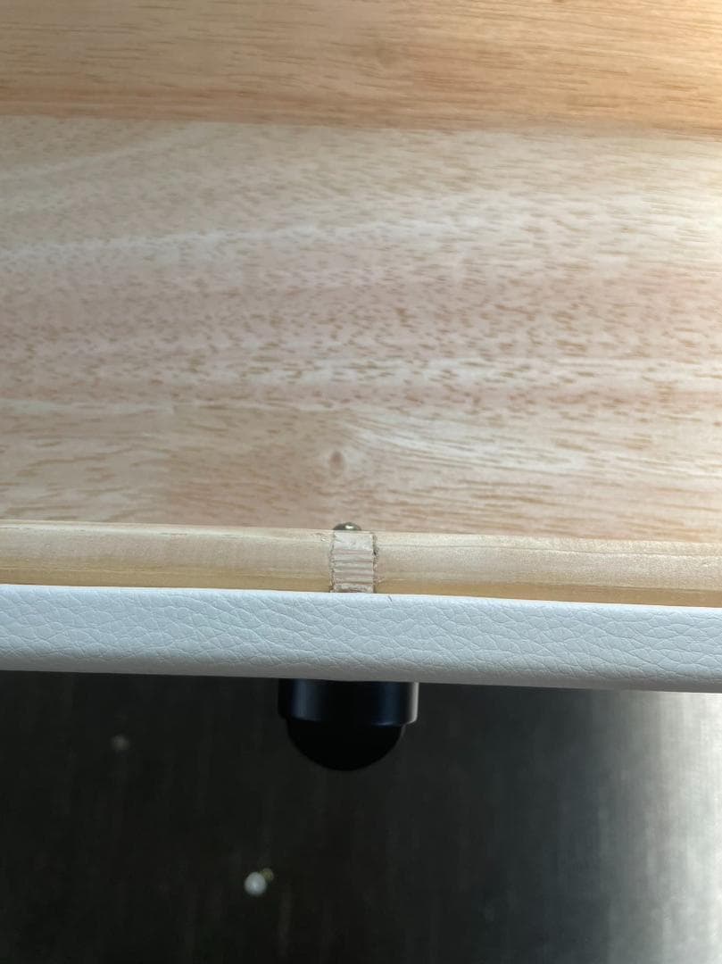 モダンなデザインのホワイトドレッサー デスクのみ 訳あり品J205-100-01