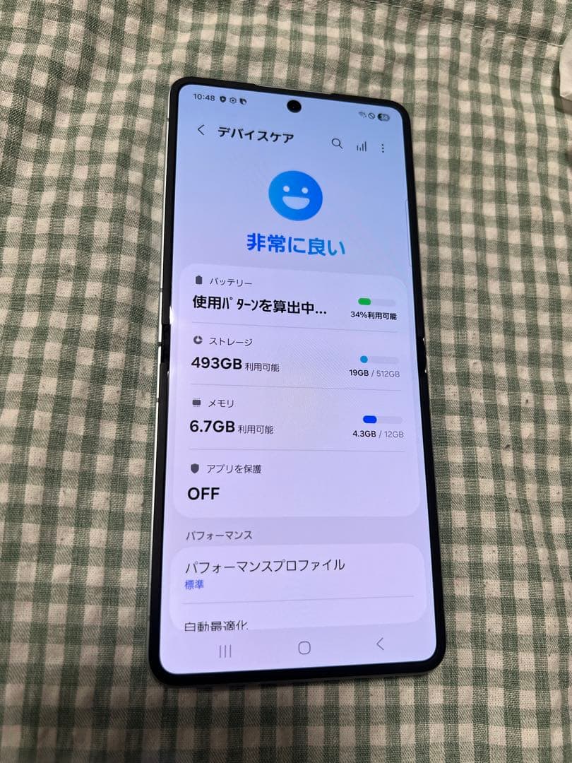 折りたたみ式スマートフォン ミント galaxy flip7