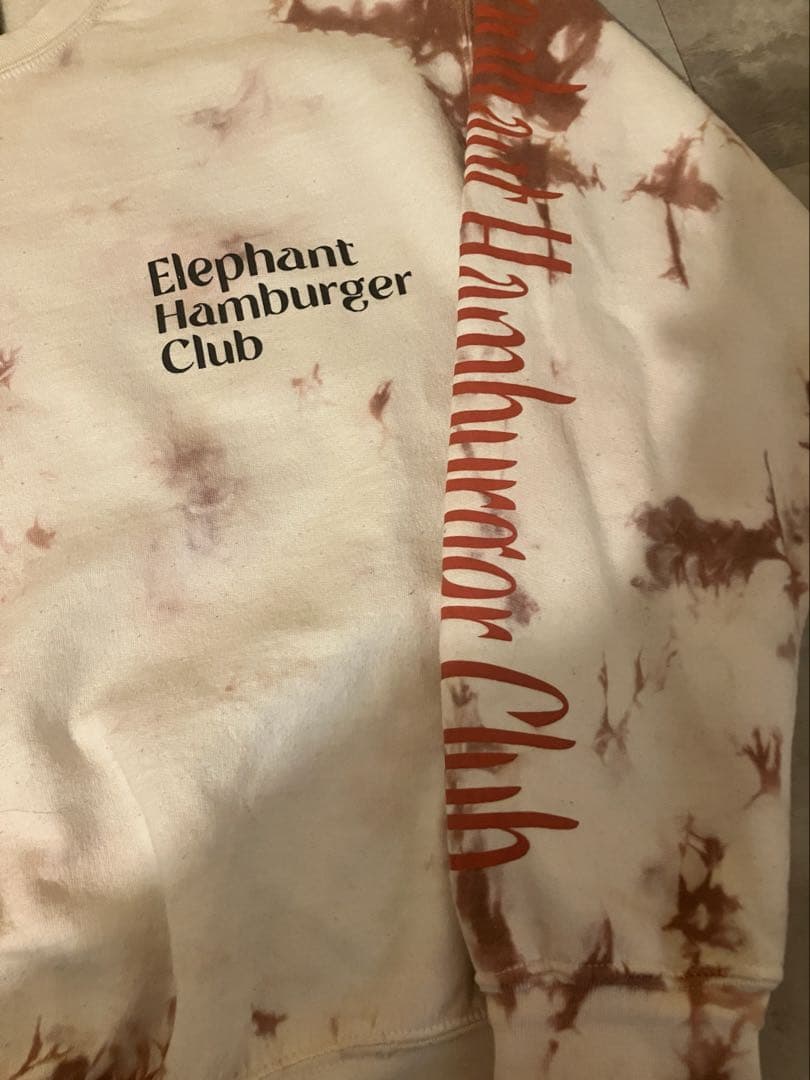 peate タイダイ柄 Elephant HamburgerClub スウェット
