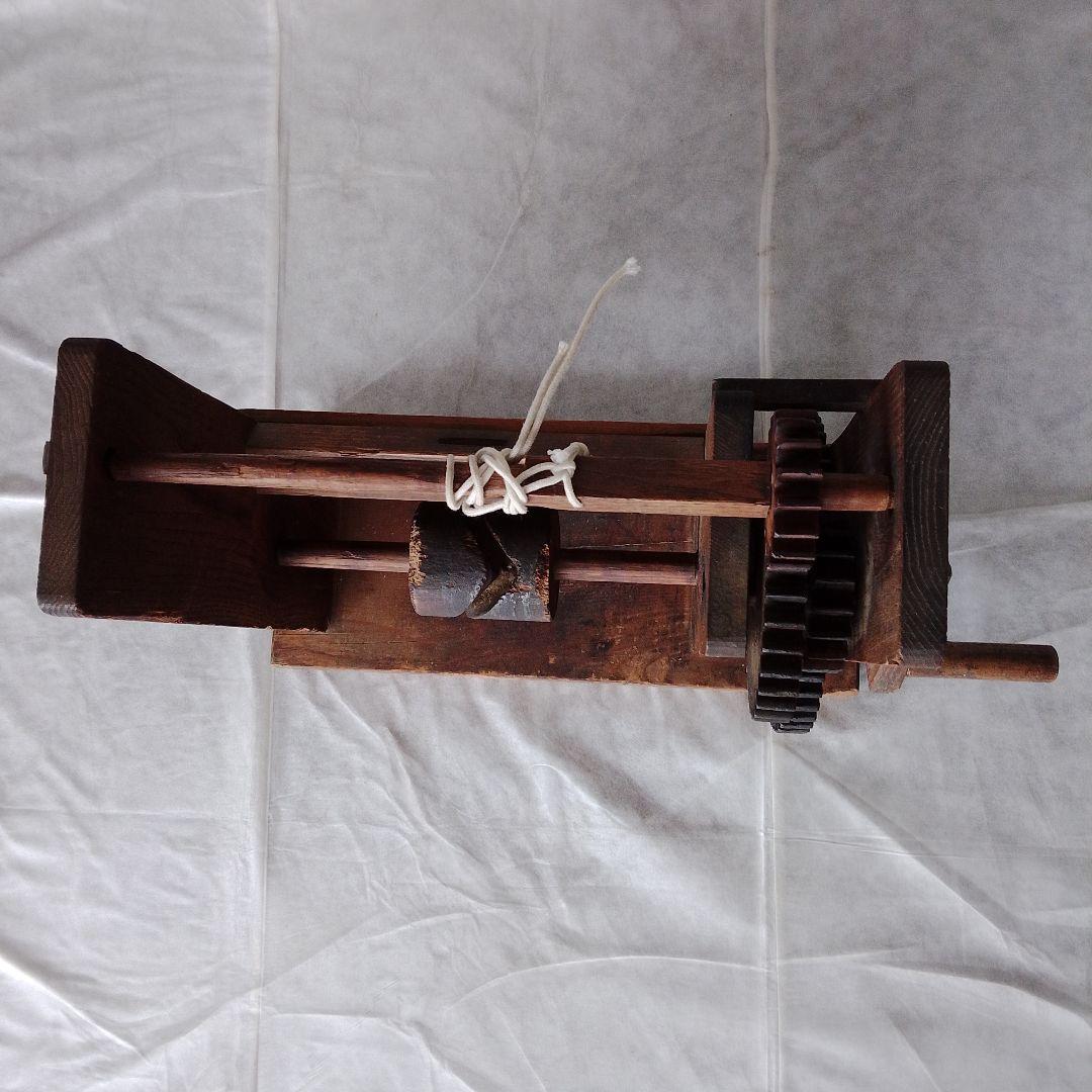 木製 座車(大枠用) アンティーク 木製機械装置 昭和 レトロ 骨董