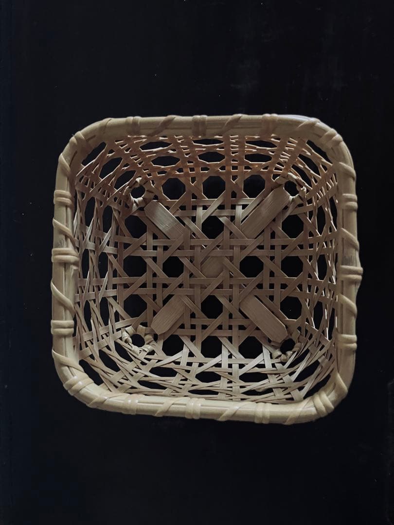 別府竹細工 八つ目編みのバスケット