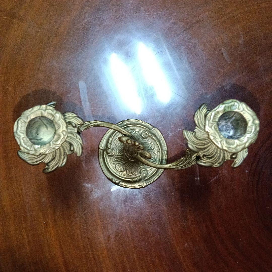 昔のキャンドルスタンド２　真鍮製　２個セット