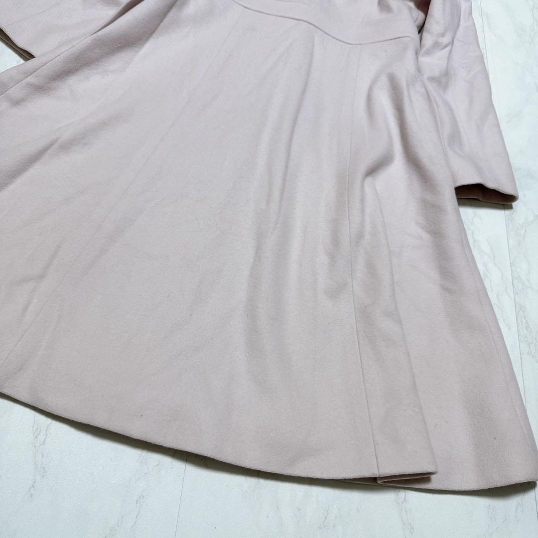TOCCA ウールショールカラーコート　22AW ピンク　Oサイズ
