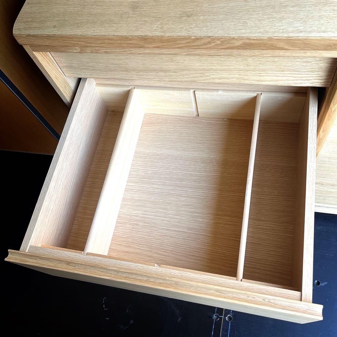 取付無料！カリモク ET4415 天然木北欧風ナチュラルキッチンボード 食器棚✨