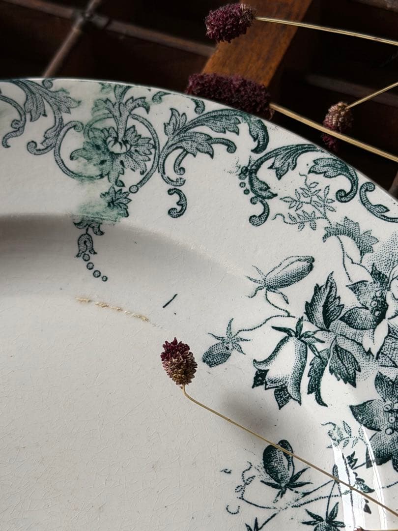 ⚫︎2set⚫︎フランスアンティーク⚫︎ SAINT-AMAND深青カンパーニュ 深皿