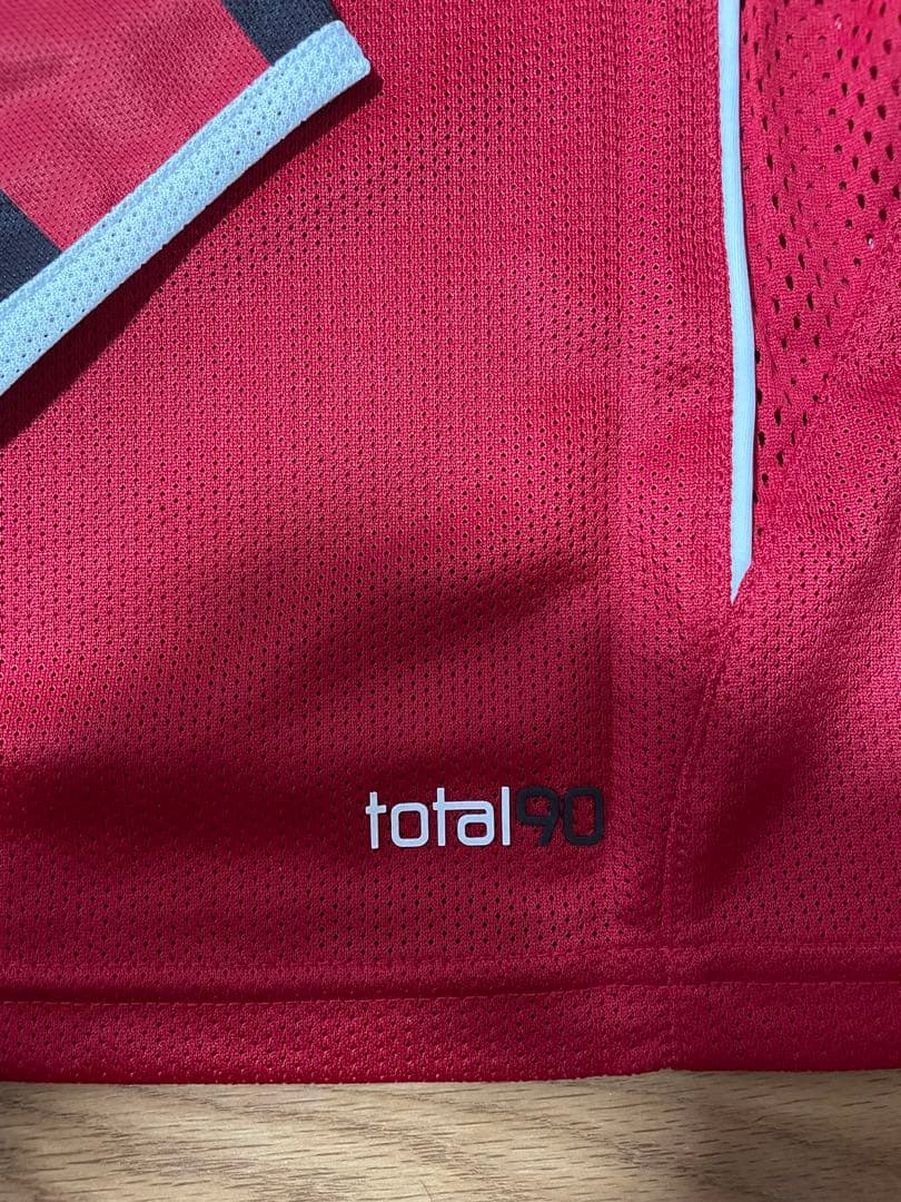 Nike total90 赤黒 ストライプ 長袖シャツ
