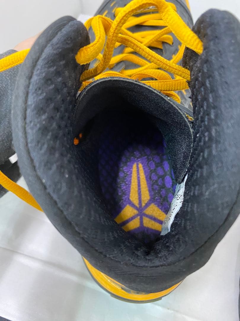 ナイキ バスケットシューズ 黒/黄色 ハイカットスニーカー