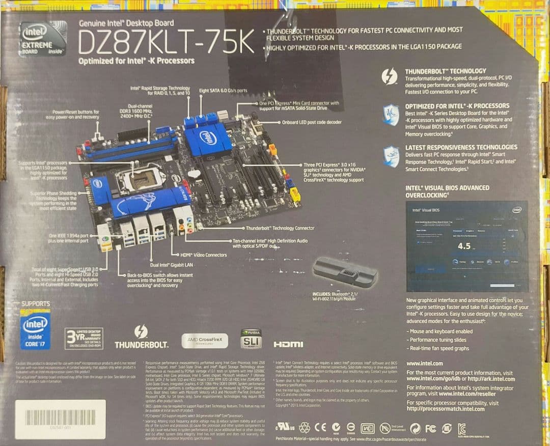 未使用品 Intel D2847P75 M/B ＋ ASUS XONAR DG