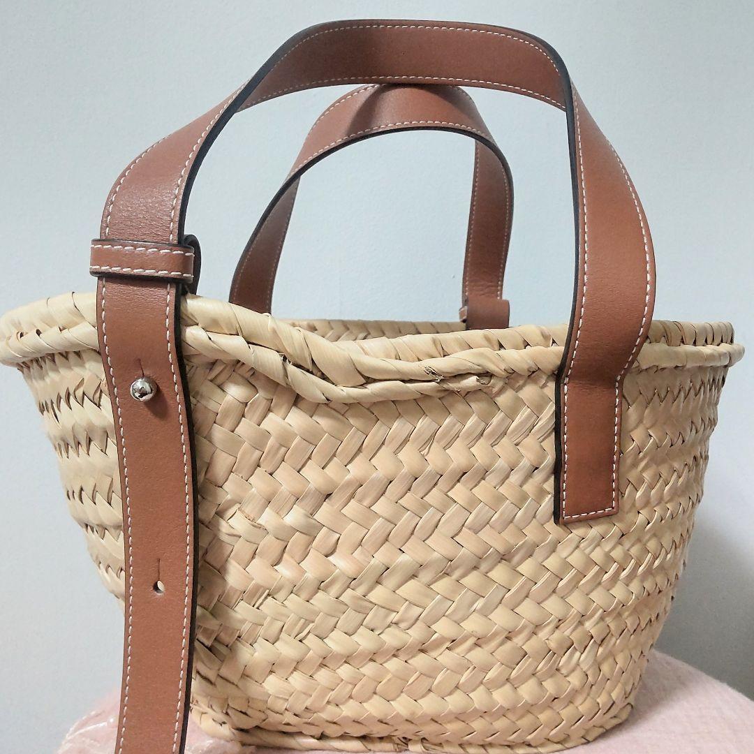 【美品】ロエベ　LOEWE　かごバッグ　スモール　ブラウン