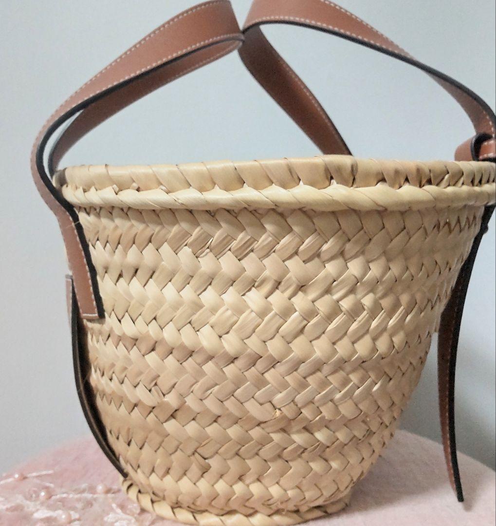 【美品】ロエベ　LOEWE　かごバッグ　スモール　ブラウン