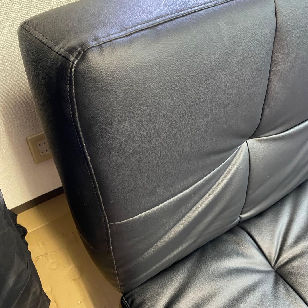 【引取専用】ニトリ ソファベッド Nシールド BK