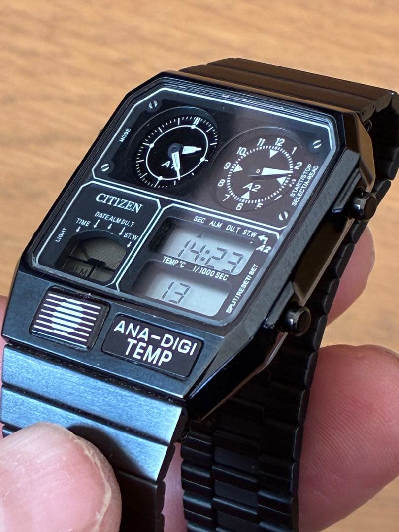 CITIZEN ANA-DIGI TEMP 腕時計 電池交換済み