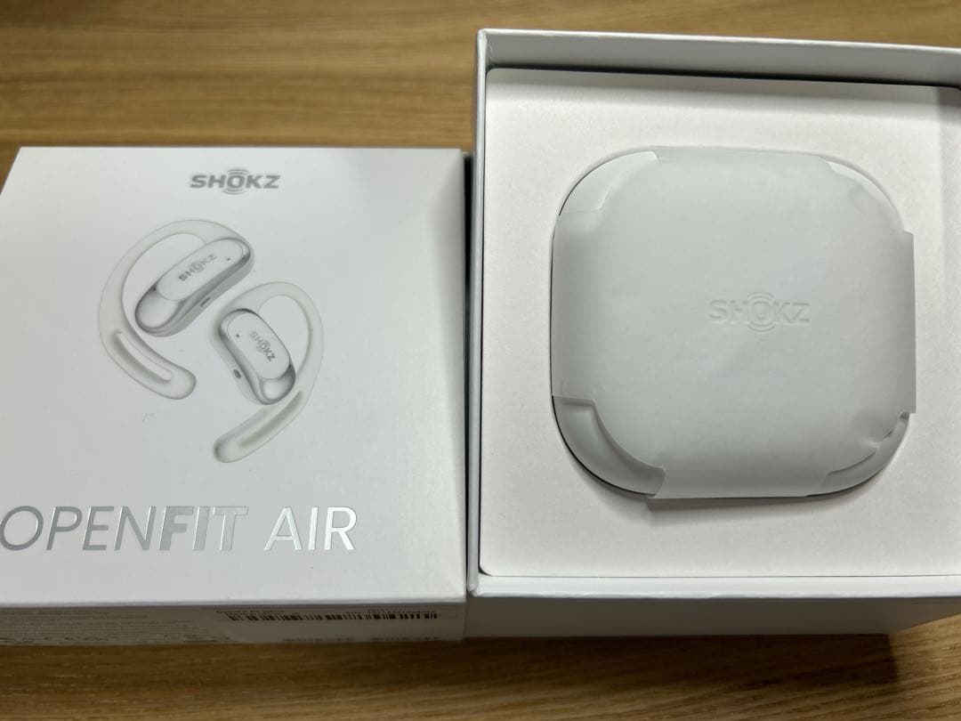 【美品】Shokz OPENFIT AIR ホワイト（保証書付）