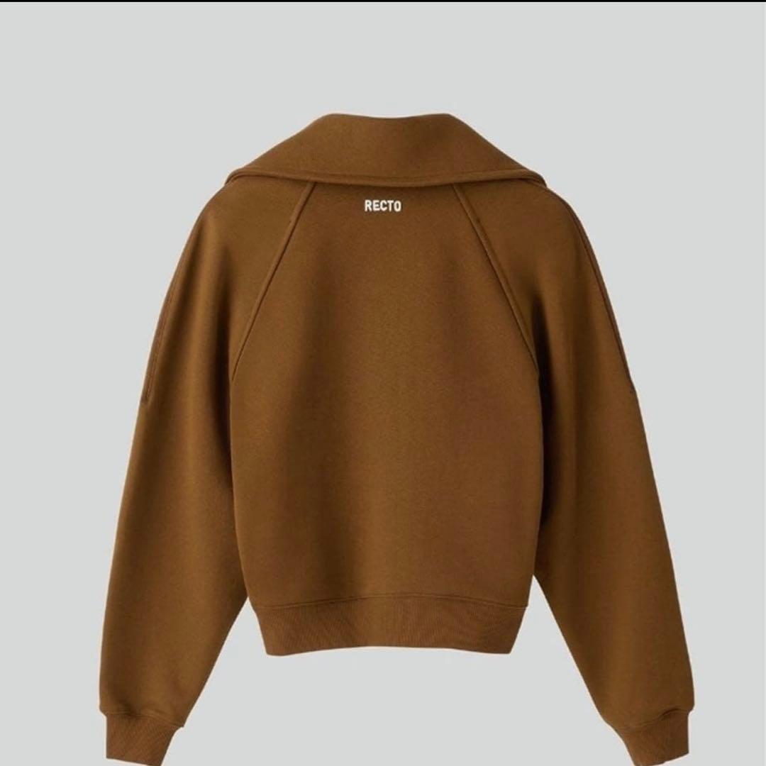 RECTO 襟付きブラウンスウェット