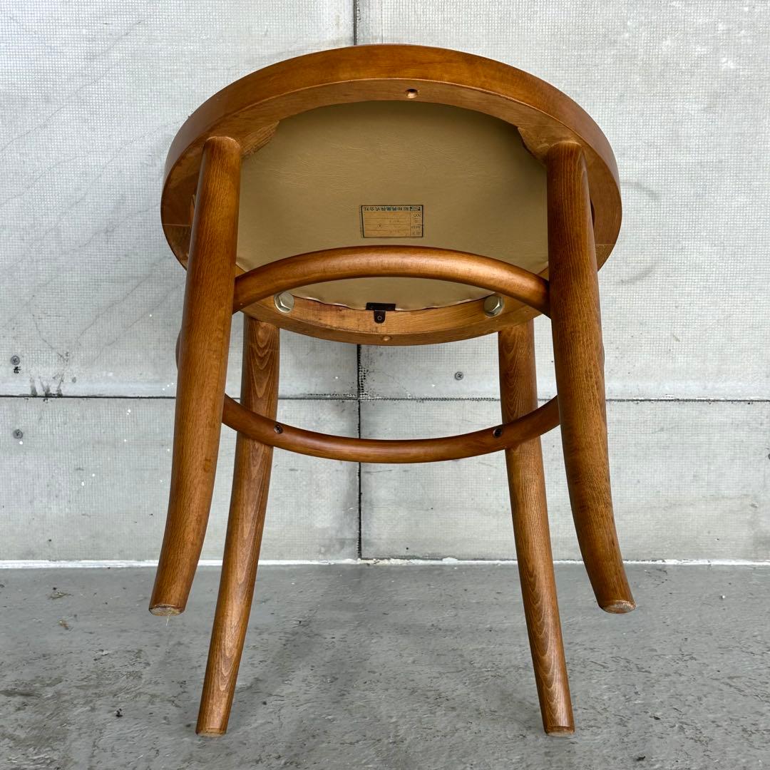 ✦70s★ 昭和興業 丸背チェア｜昭和喫茶 レトロ椅子｜ワインレッド ベロア調