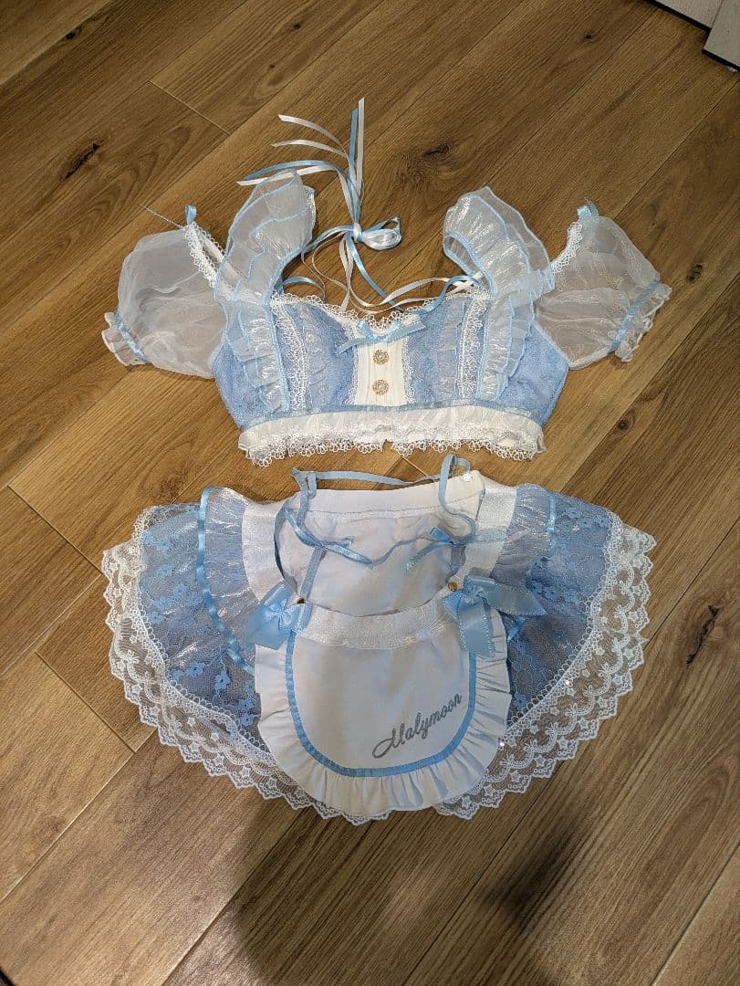 マリームーン[Malymoon] ミルクシフォンランジェリーメイド　ブルー