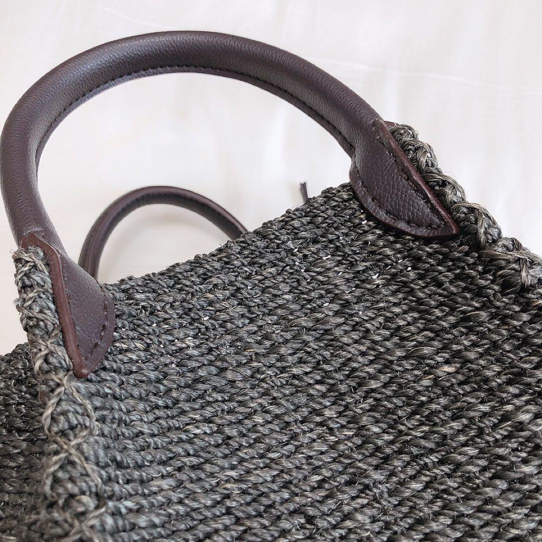 定価2.4万★OUTERSUNSET★アウターサンセット★かごバッグ★ブラウン