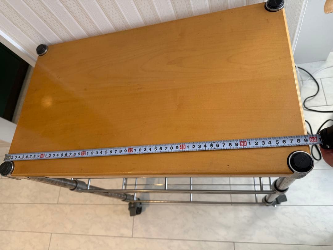 ERECTA ホームワゴン　ウッドシェルフ　約60cm x 35cm