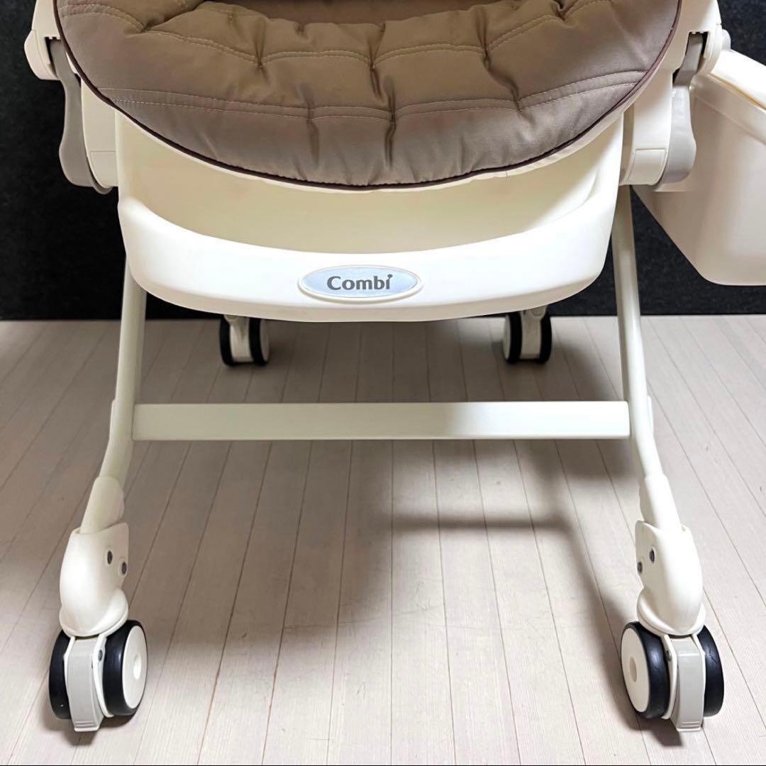 コンビ　ネムリラ　オートスウィング　エッグショック　ハイローチェア　ブラウン