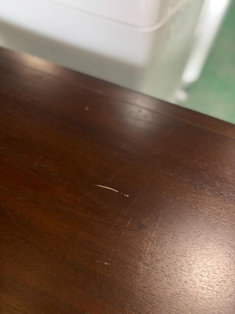 【miumiu】木製ダークブラウンデスク 3引き出し　165