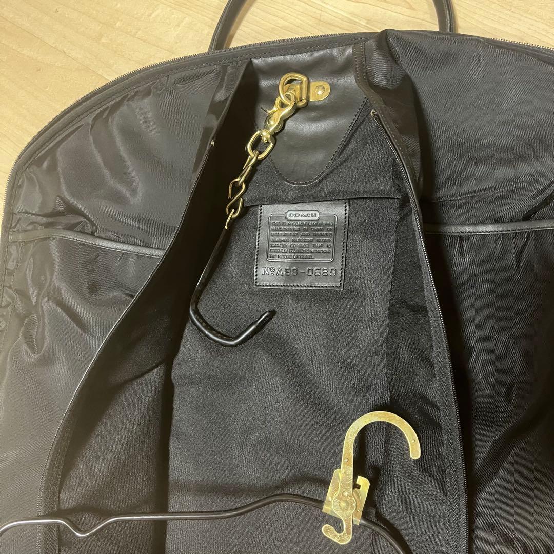 COACH コーチのレザー　ガーメントバッグ　黒