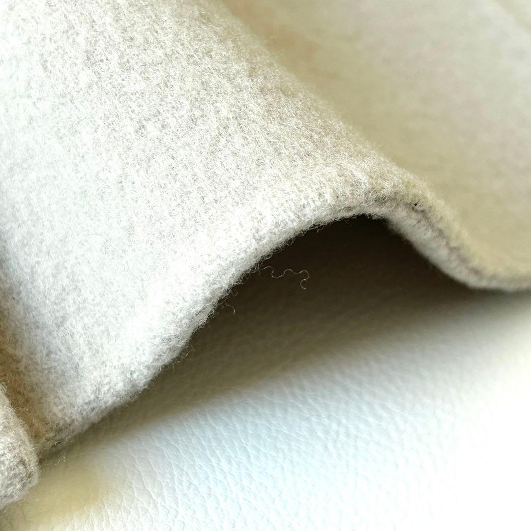 3047y美品 ミラオーウェン ダブルフェイスミドルリバーコート ウール