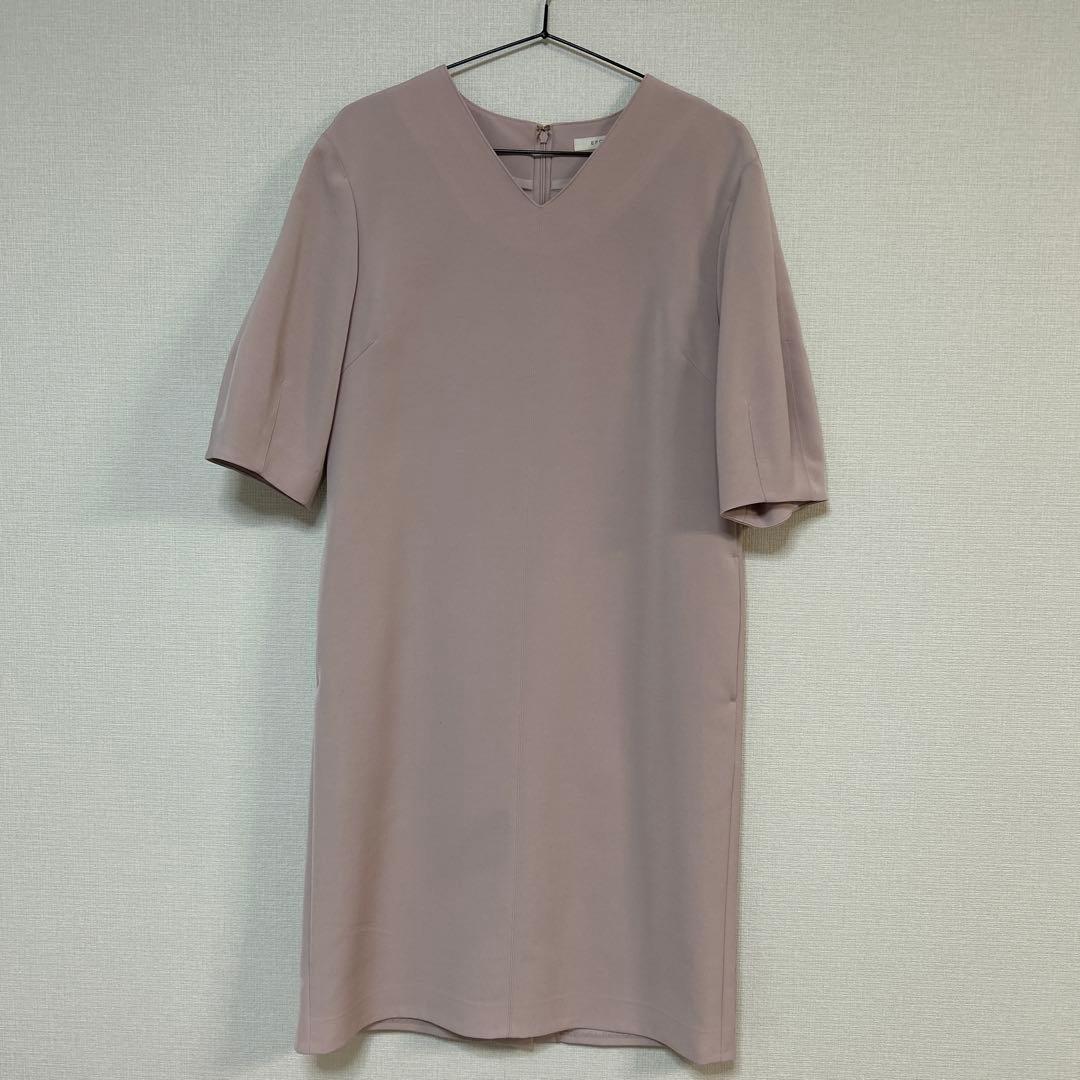 新品未使用　タグ付き　EPoca エポカ　パールワンピースくすみピンク40サイズ