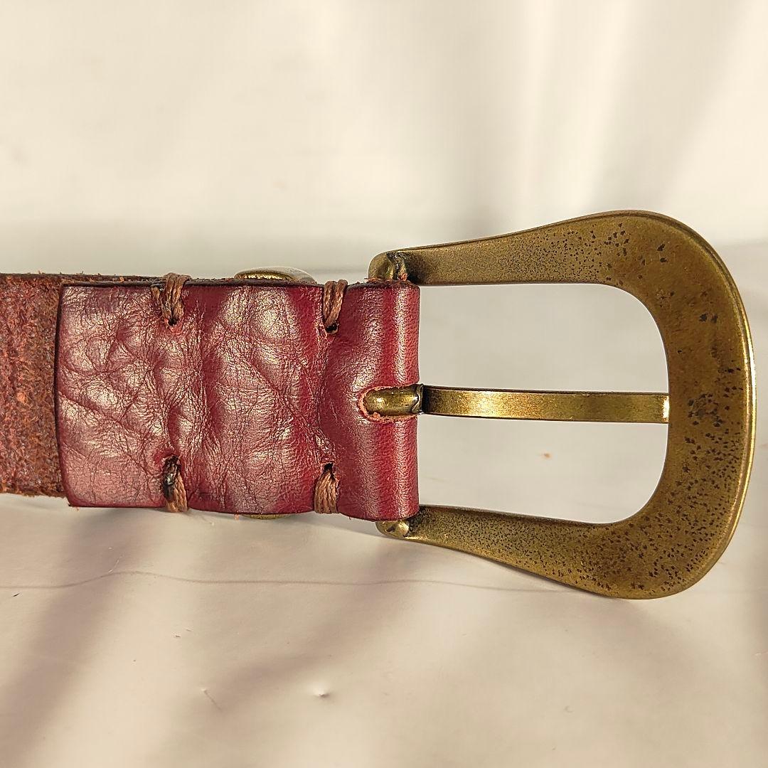 【Vintage】PUNTOVITA イタリア製　高級コンチョベルト　本革正規品